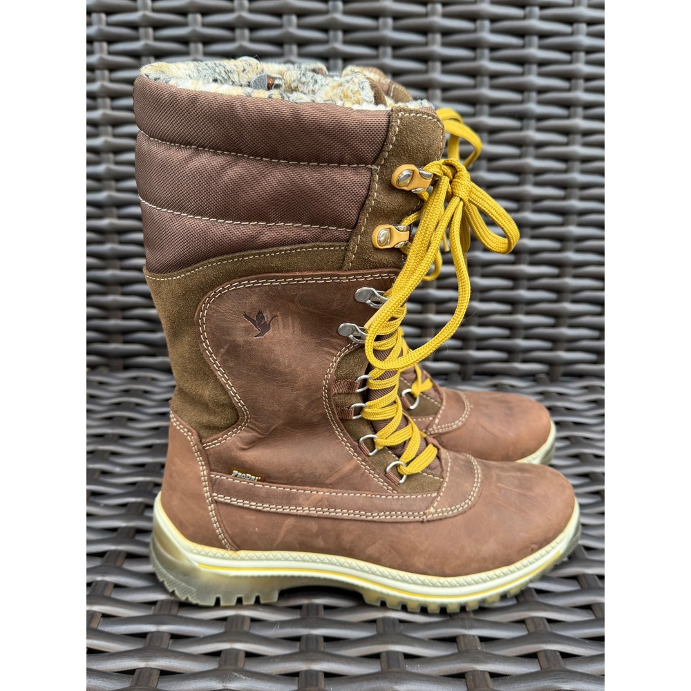 Santana Canada Modena Women Brown Leather Suede Waterproof Winter Boots Size 8M